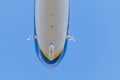 Zeppelin flying over the sky - In summer sky - Denmark Royalty Free Stock Photo