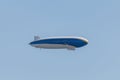 Zeppelin flying in the sky - In summer sky - Denmark Royalty Free Stock Photo