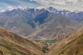 Zeravshan river valley in northern Tajikist Royalty Free Stock Photo