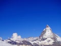 Zermatt Switzerland, green car-free city Matterhorn view