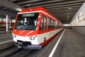 Zermatt, Switzerland, July 26, 2022: Train parked in Zermatt train station, Switzerland, Europe. Royalty Free Stock Photo