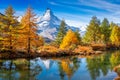 Zermatt, Switzerland at Lake Grindjisee Royalty Free Stock Photo