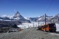 Zermatt, Switzerland - October 8, 2016: The travel train to Gone