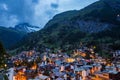 Zermatt town at sunset with Matterhorn in summer, Switzerland