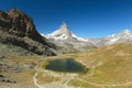 Zermatt, Riffelsee, Matterhorn, Switzerland Royalty Free Stock Photo