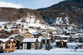 Zermatt village in winter