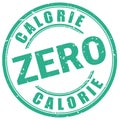 Zero calorie stamp Royalty Free Stock Photo
