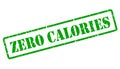 Zero calories vector stamp Royalty Free Stock Photo