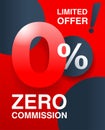 zero commission special offer banner template