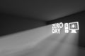 ZERO DAY rays volume light concept Royalty Free Stock Photo