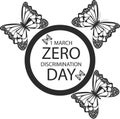 Zero Discrimination Day icon, Love for everyone icon, Zero Discrimination black vector icon.