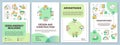 Zero emission building green brochure template