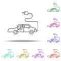 zero emission outline icon. Elements of Ecology in multi color style icons. Simple icon for websites, web design, mobile app, info