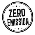 Zero emission sign or stamp Royalty Free Stock Photo