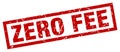 zero fee stamp Royalty Free Stock Photo