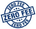 zero fee stamp Royalty Free Stock Photo