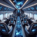 Zero Gravity Interior Utilizes magnetic fields to simulate a zer Royalty Free Stock Photo