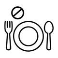 Zero Hunger Empty Plate Royalty Free Stock Photo