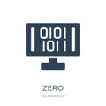 zero icon in trendy design style. zero icon isolated on white background. zero vector icon simple and modern flat symbol for web Royalty Free Stock Photo