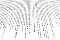 Binary Code Zero One Flowing Radiating Pattern background image of binary code. Royalty Free Stock Photo