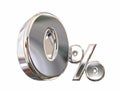 Zero Percent 0 Low No Interest Rate Financing Royalty Free Stock Photo
