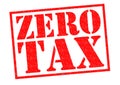 ZERO TAX Royalty Free Stock Photo