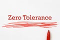 Zero Tolerance On Paper