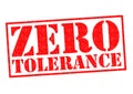ZERO TOLERANCE Royalty Free Stock Photo