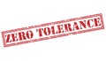 Zero tolerance red stamp Royalty Free Stock Photo
