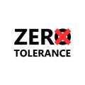 Zero tolerance text design.