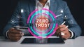 Zero Trust Security Architecture for Cybersecurity Data Protection and Network Access Control Royalty Free Stock Photo