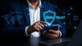 Zero Trust Security Architecture for Cybersecurity Data Protection and Network Access Control Royalty Free Stock Photo
