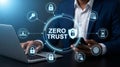 Zero Trust Security Architecture for Cybersecurity Data Protection and Network Access Control Royalty Free Stock Photo