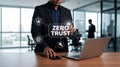 Zero Trust Security Architecture for Cybersecurity Data Protection and Network Access Control Royalty Free Stock Photo