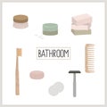 Zero waste and eco-friendly bathroom Royalty Free Stock Photo