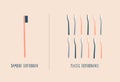 Zero waste bamboo toothbrush vs plastic toothbrush