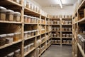 zero waste grocery store, with bulk bins and packaging-free foods