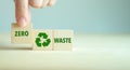 Zero waste,net zero concept. Carbon neutral. Climate neutral long term strategy. Sustainable business development. Reuse Reduce Re