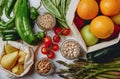 Zero waste, plastic free grocery shopping Royalty Free Stock Photo