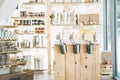 Zero waste shop interior details Royalty Free Stock Photo