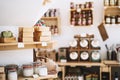 Zero waste shop interior details Royalty Free Stock Photo