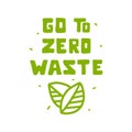 Zero waste theme doodles Royalty Free Stock Photo