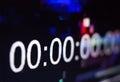 Zeroes on the abstract glitch background Royalty Free Stock Photo