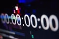 Zeroes on the abstract glitch background Royalty Free Stock Photo