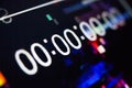Zeroes on the abstract glitch background Royalty Free Stock Photo
