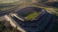 A zerowaste stadium where all waste is sorted and recycled and water usage is minimized through lowflow fixtures