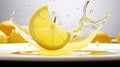 zested peel lemon yellow Royalty Free Stock Photo