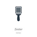 Zester icon vector. Trendy flat zester icon from kitchen collection isolated on white background. Vector illustration can be used