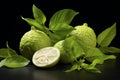 Zestful Ripe bergamot. Generate Ai Royalty Free Stock Photo