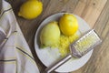 Fresh lemon zest Royalty Free Stock Photo